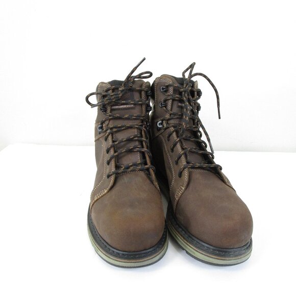 Danner Mens Brown Leather Steel Yard Waterproof Outdoor Work Boots Size 11 - Picture 3 of 10